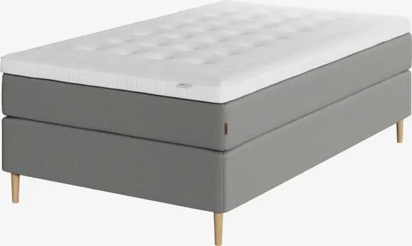 Kontinentalseng 120x200 HEMLA + VOLA grå-23 Myk