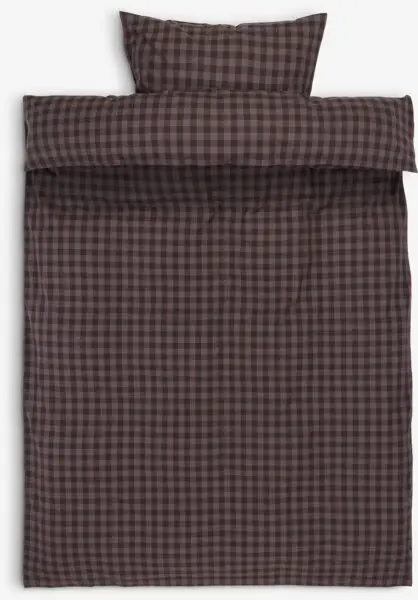 Sengesett TONJE garnfarget 140x200 lilla