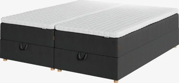Kontinentalseng 180x200 HOLMELVA + EKSO grå-40 Ekstra fast