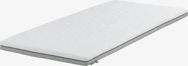 Overmadrass 90x200 WELLPUR BOKSELVI grå