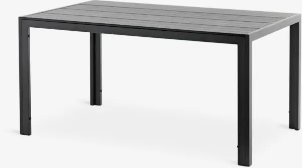 Hagebord MADERUP B90xL150 svart