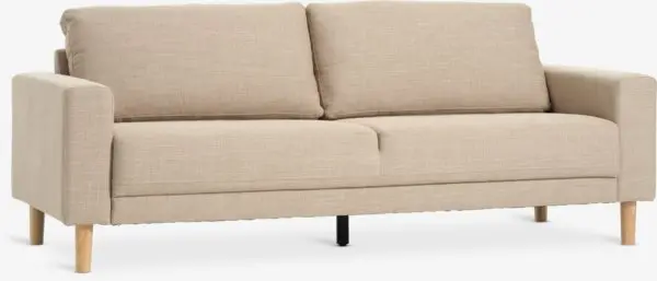 Sofa EGENSE 3-seter sand stoff