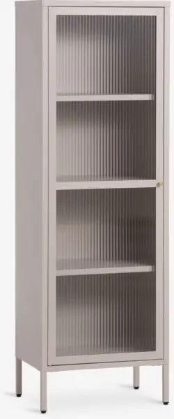 Vitrineskap HOPTRUP 1 dør beige