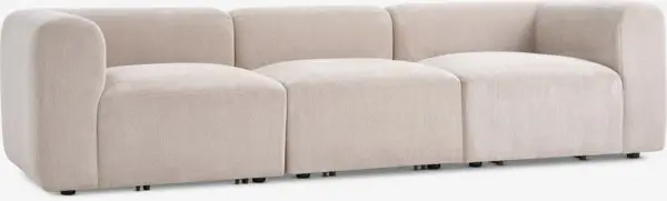 Modulsofa SKEJBY 3-seter beige stoff