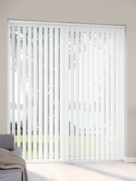 Lamellgardin ANDAMMEN 150x250cm hvit