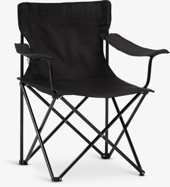 Campingstol HALDBAKKEN svart