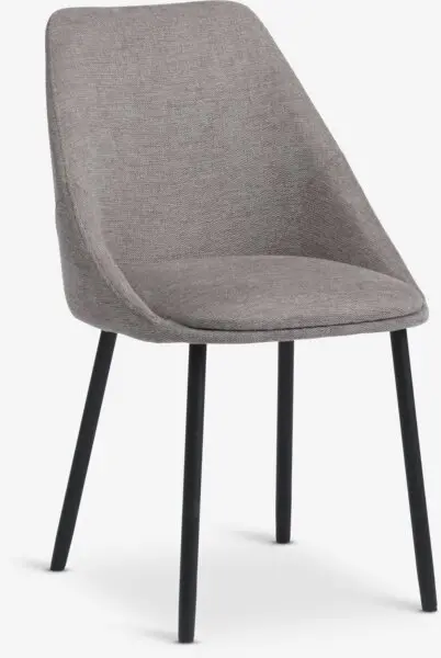 Spisestol VELLEV sand stoff/svart