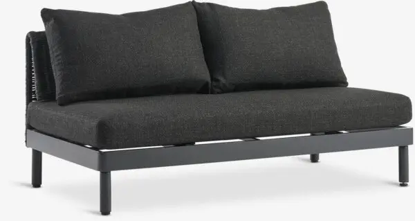 Loungesofa VOSS 2-seter svart