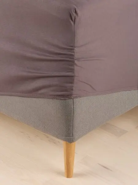 Jerseylaken JETTE 120x200x35cm støvet drue