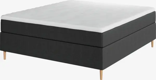 Kontinentalseng 160x200 TYRIA + FLYA grå-40 Medium