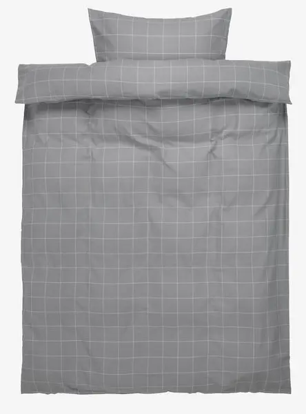 Flanellsengesett THERESA 140x220 grå