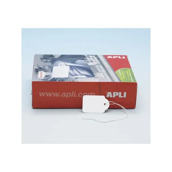 APLI Etikett med streng 28x43mm 500/fp