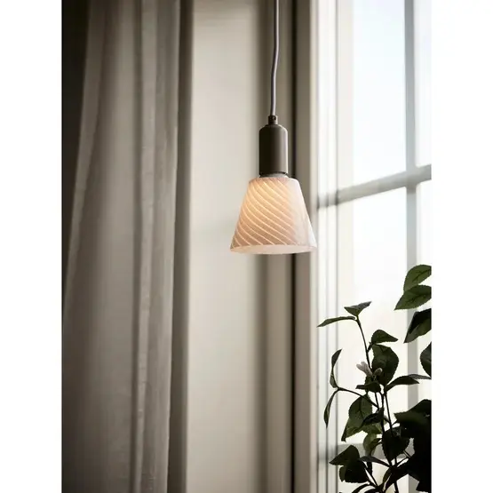 Tilda Oppheng E27, beige/hHvit