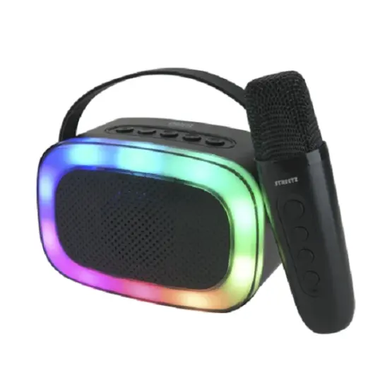 Streetz K100 Karaoke-høyttaler med mikrofon, 5W, svart