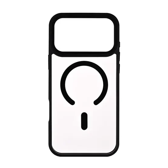 Mobildeksel Bumper MagSeries svart/klar – iPhone 17 Pro Max