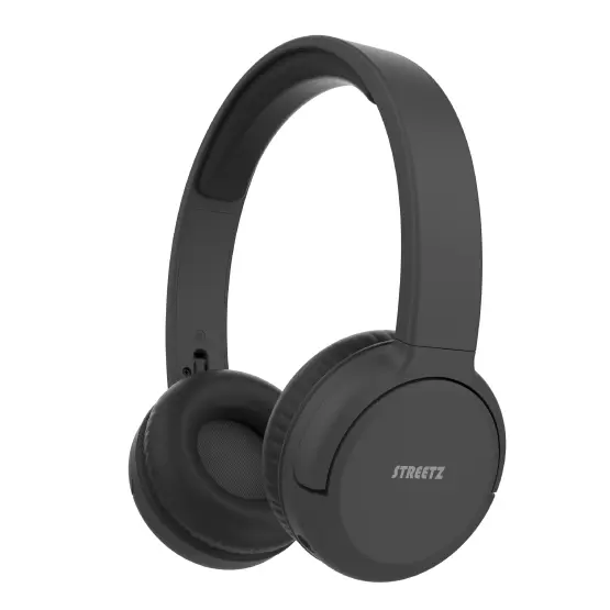 Streetz BT210 Bluetooth-hodetelefoner, mic, foldable, svart