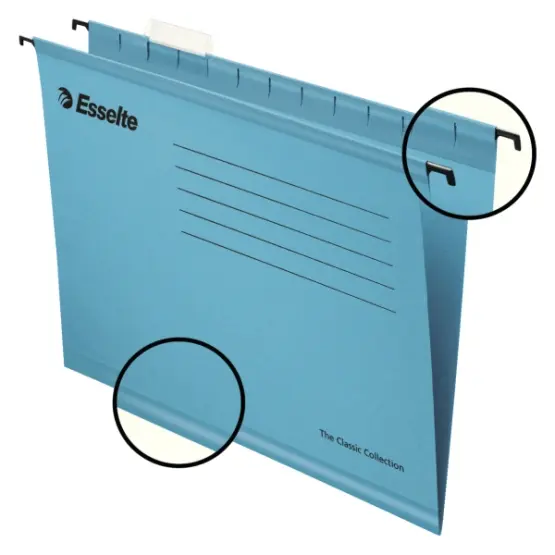 Hengemappe Classic Std A4 Blå Pakke/25