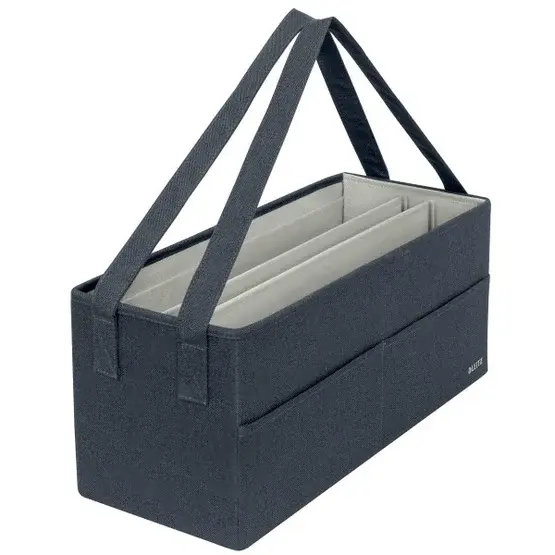 Leitz Fabric oppbevaringsveske Clean Desk Stor Mørkegrå