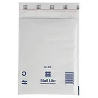 Boblekonvolutt Mail Lite C/0 150x210 mm hvit, 200 stk.