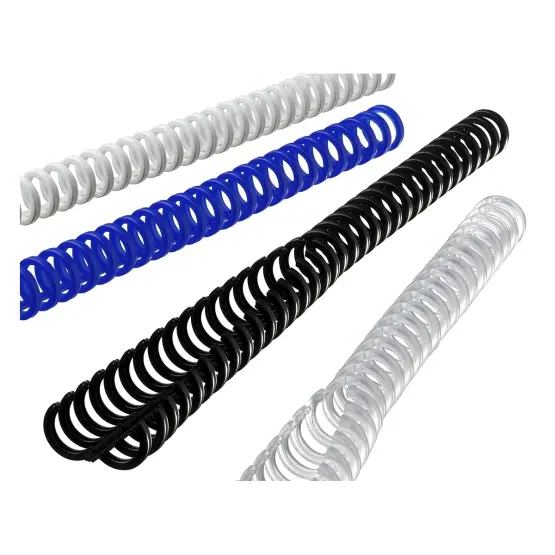 Plastspiral GBC Clickbind 8 mm hvit, 50 stk.