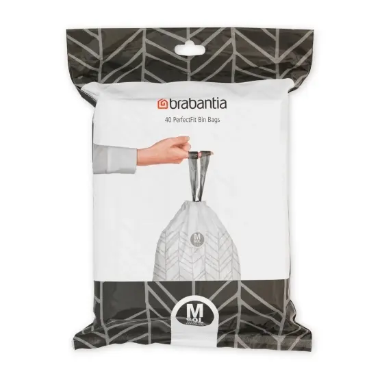 Avfallsposer Brabantia PerfectFit M, 60 l, Dispenser, 30 p