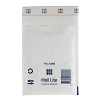 Boblekonvolutt Mail Lite A0 110x160 mm hvit, 200 stk.