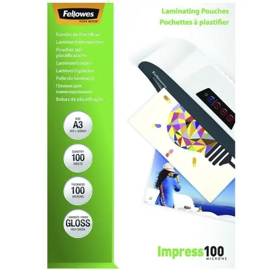Lamineringslommer A3 100 mic. 100/fp, blank