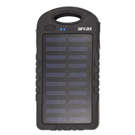 Powerbank solar and flashlight 6000 mAh