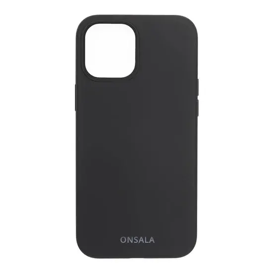 Onsala Mobildeksel Silikon iPhone 12 Pro Max, Black