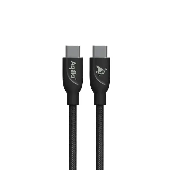 Aqiila Cablebird CB11 kabel USB C til C 240W flettet 1m sort