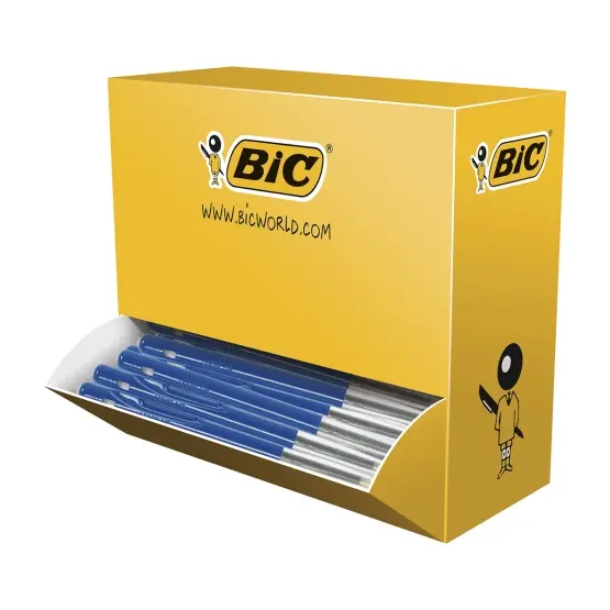 Kulepenn BIC M10 medium blå, 100 stk.