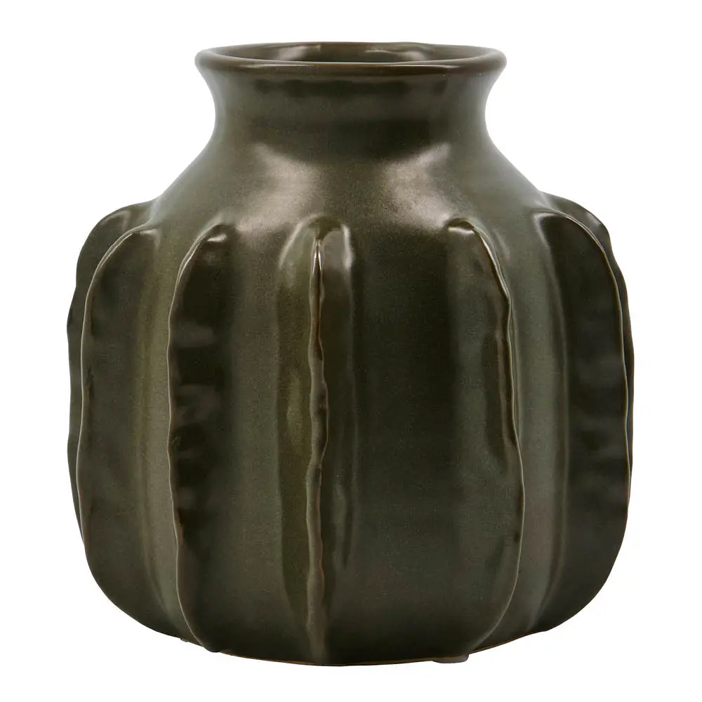 House Doctor Vase Cactus 15 cm mørkegrønn