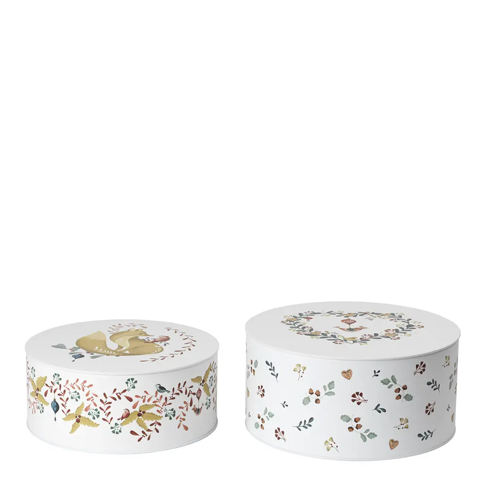 Rosendahl Grand Cru Cottage oppbevaringsboks 2 stk 20/22 cm hvit
