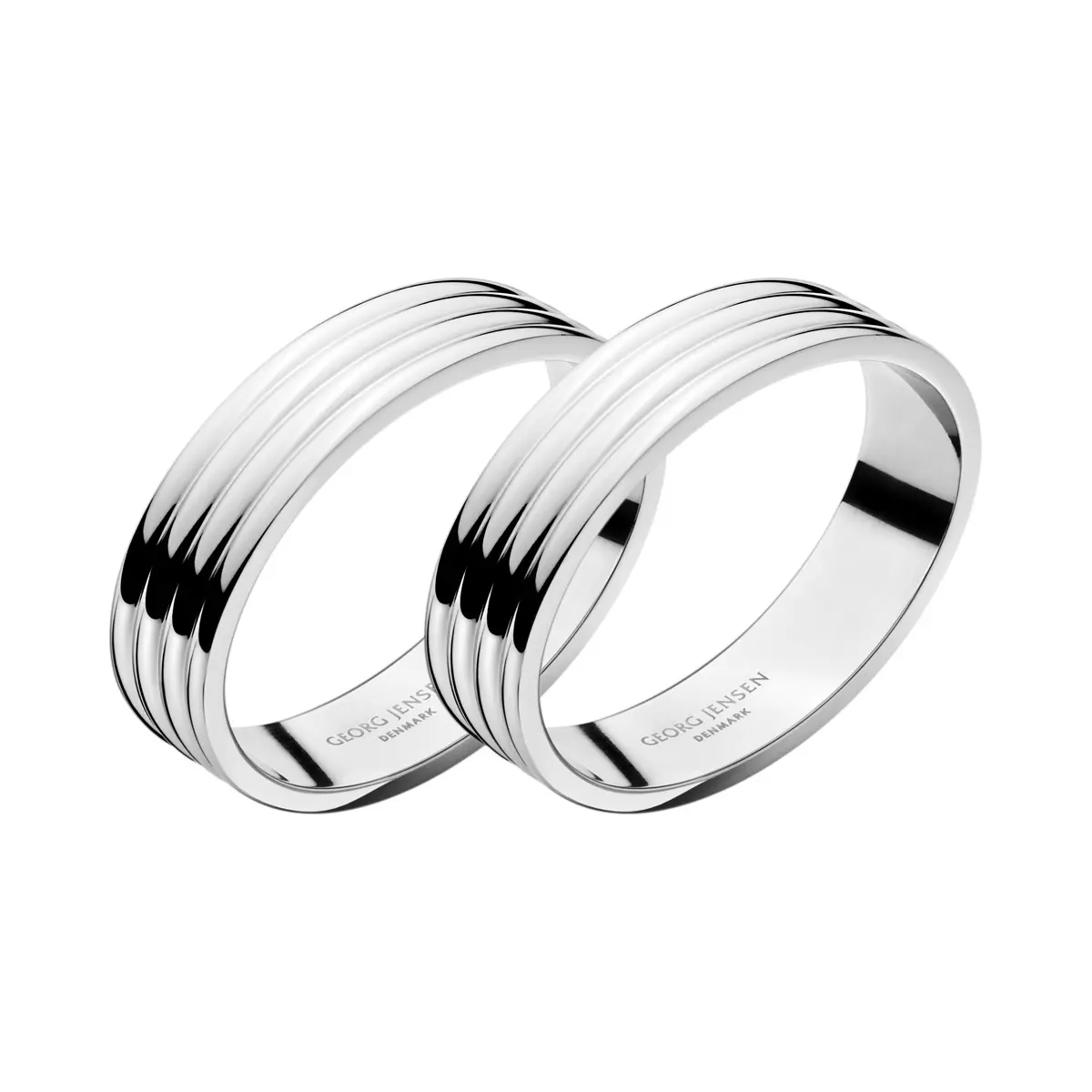 Georg Jensen Bernadotte serviettring 2 stk blank