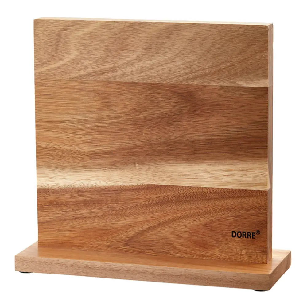 Dorre Kaya knivstativ magnet på 2 sider 24x10x2 cm akasie