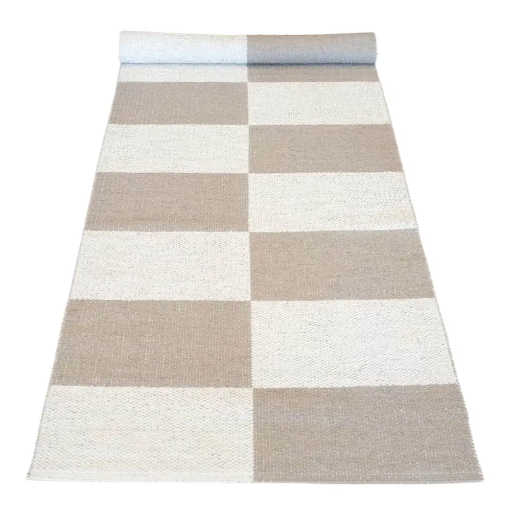 Rotor Design Gangteppe Square 250x70 cm beige/hvit