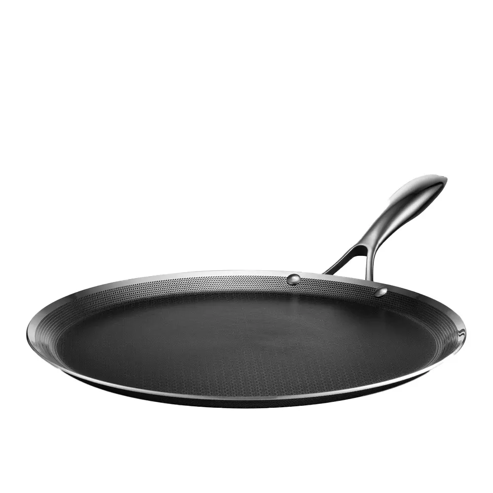 Hexclad Hybrid pannekakepanne 30 cm sølv/svart