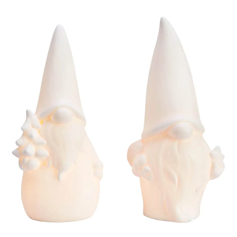 Markslöjd Luka figur nisse 25 cm 2 stk hvit