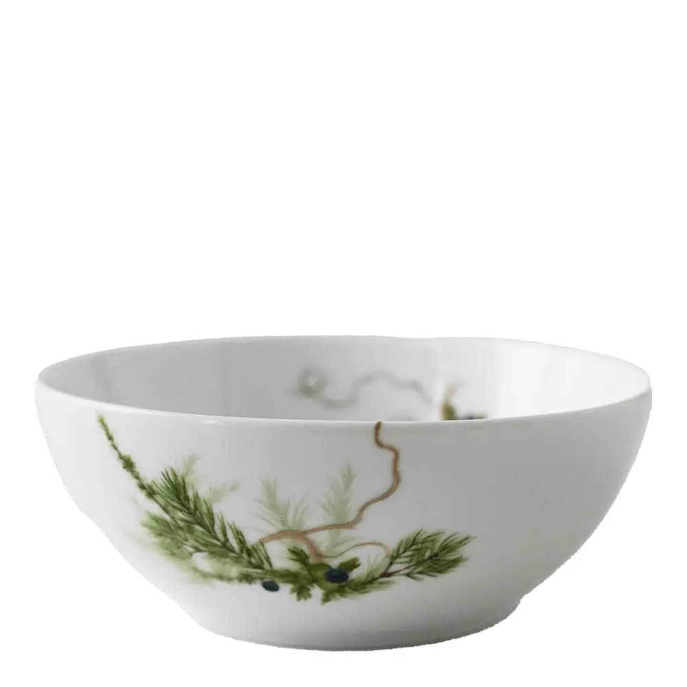 Magnor Nostalgi liten bolle 15 cm hvit/grønn