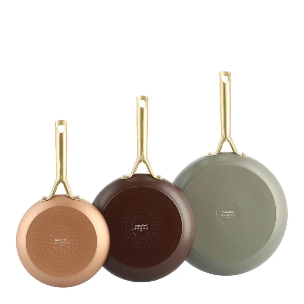 GreenPan Shades keramisk stekepannesett 3 stk 20/24/28 cm Terra