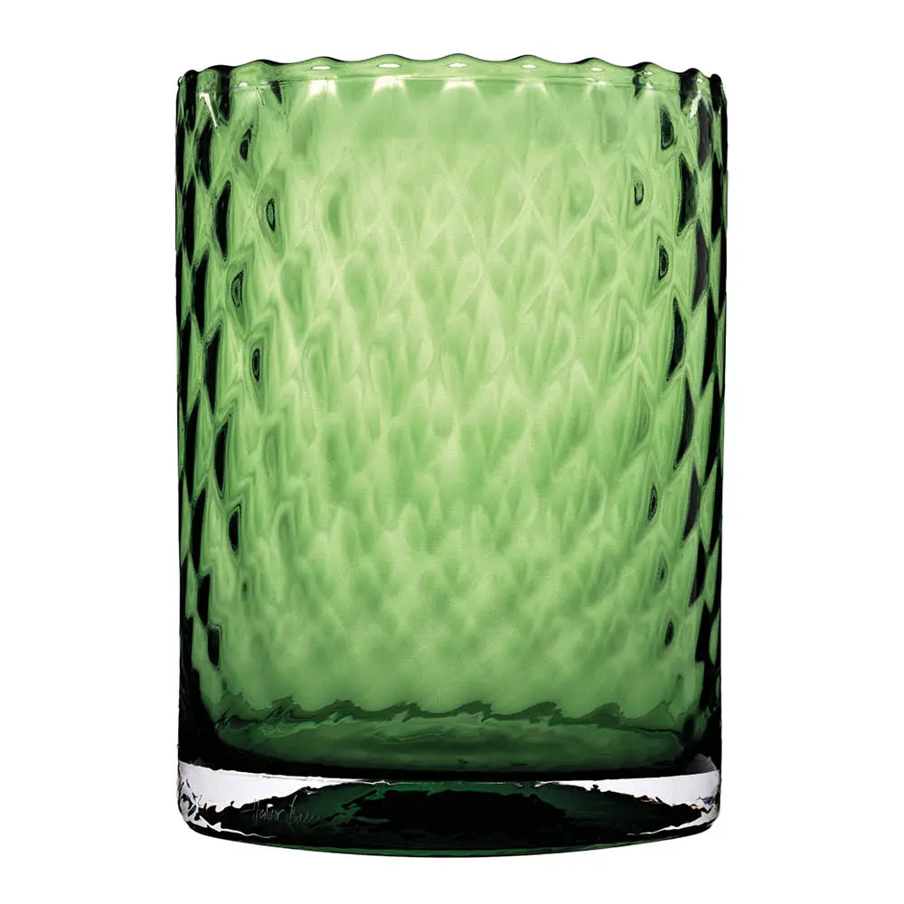 Magnor Harlekin lykt/vase 24 cm grønn