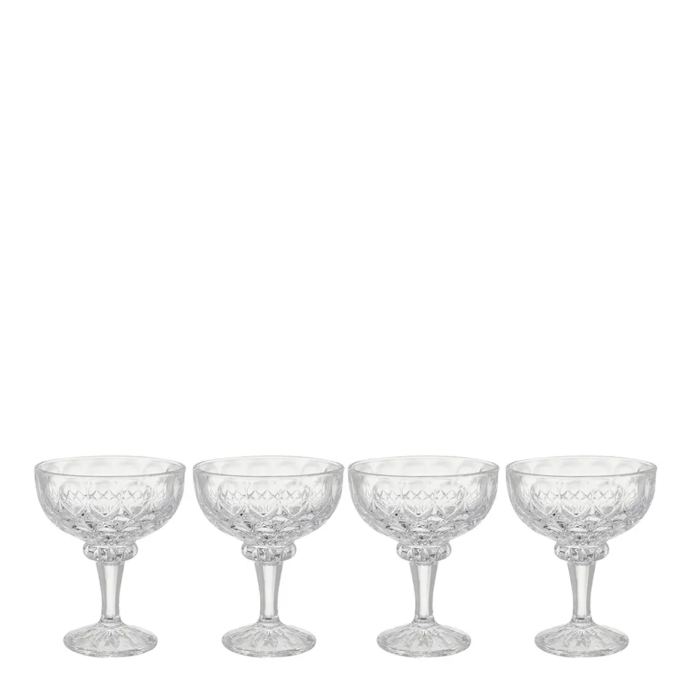 Dorre Glanda dessertskål glass 4 stk klar