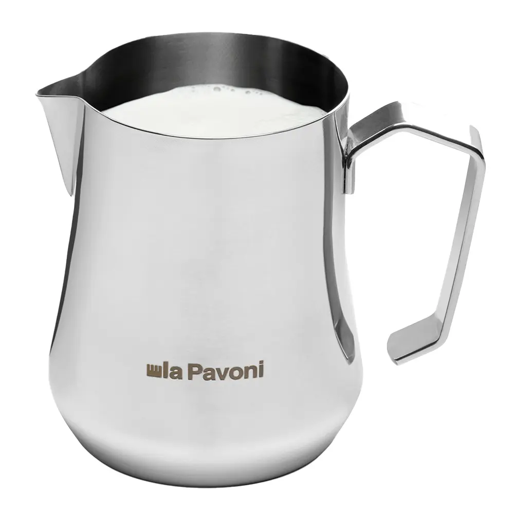 La Pavoni Melkekanne 35 cl rustfritt stål