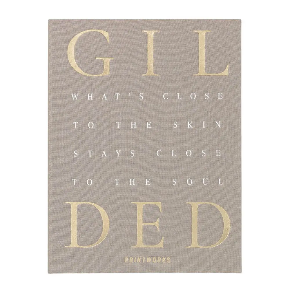 Printworks Gilded smykkeskrin 26x20 cm beige/gull
