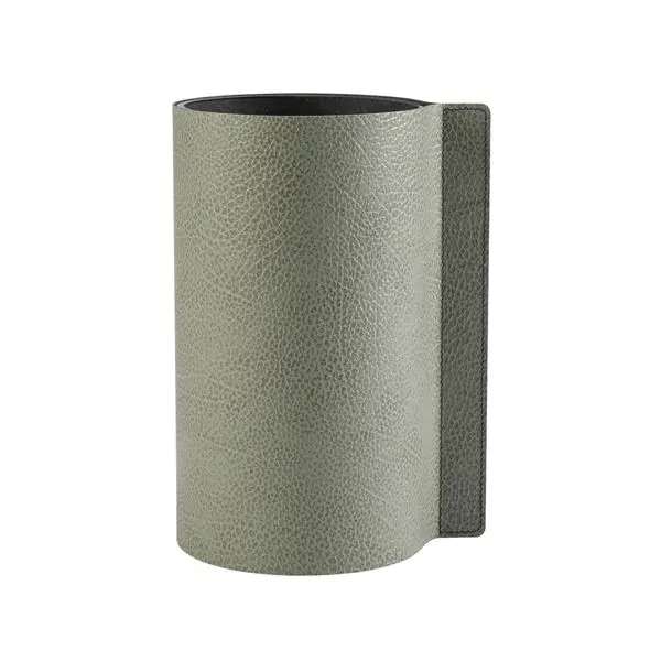 LIND DNA Block Hippo vase 7,5 cm oliven