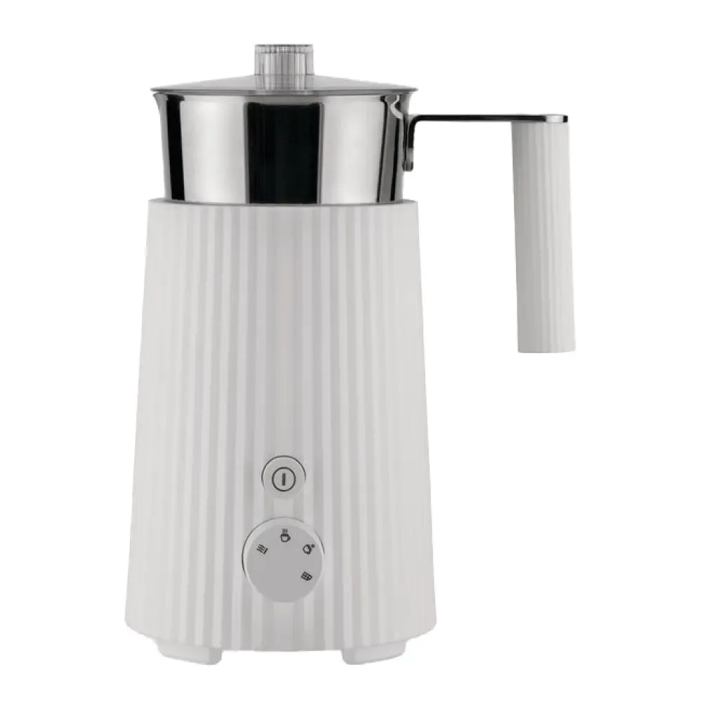 Alessi Plissé multifunksjonell melkeskummer 22,5 cm hvit