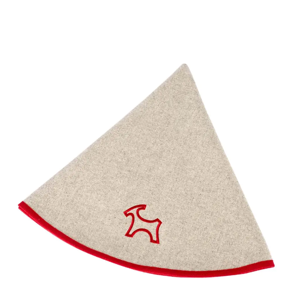 Rotor Design Juletrematte ull 95 cm beige/rød