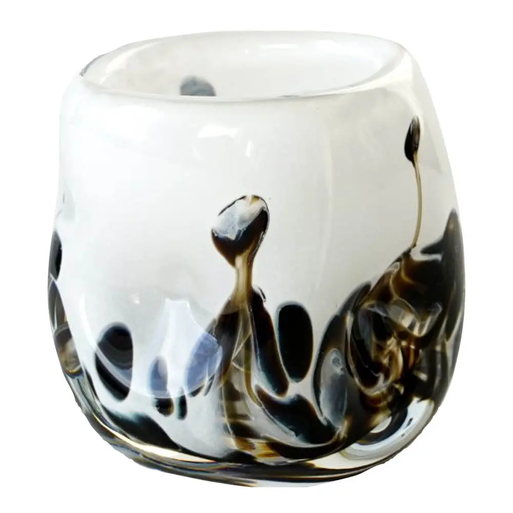 Magnor After Rain vase 12 cm hvit m/dekor