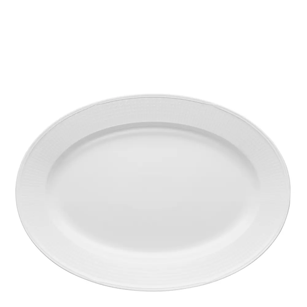 Rörstrand Swedish Grace fat ovalt 40x29 cm snø