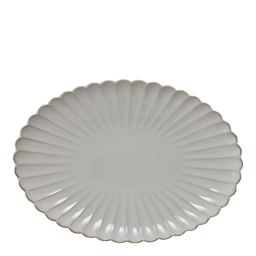 Lene Bjerre Camille serveringsfat 3,5x25,5 cm råhvit